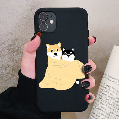 Cute Shiba Inu Erha Couple Mobile Shell  Matte Soft