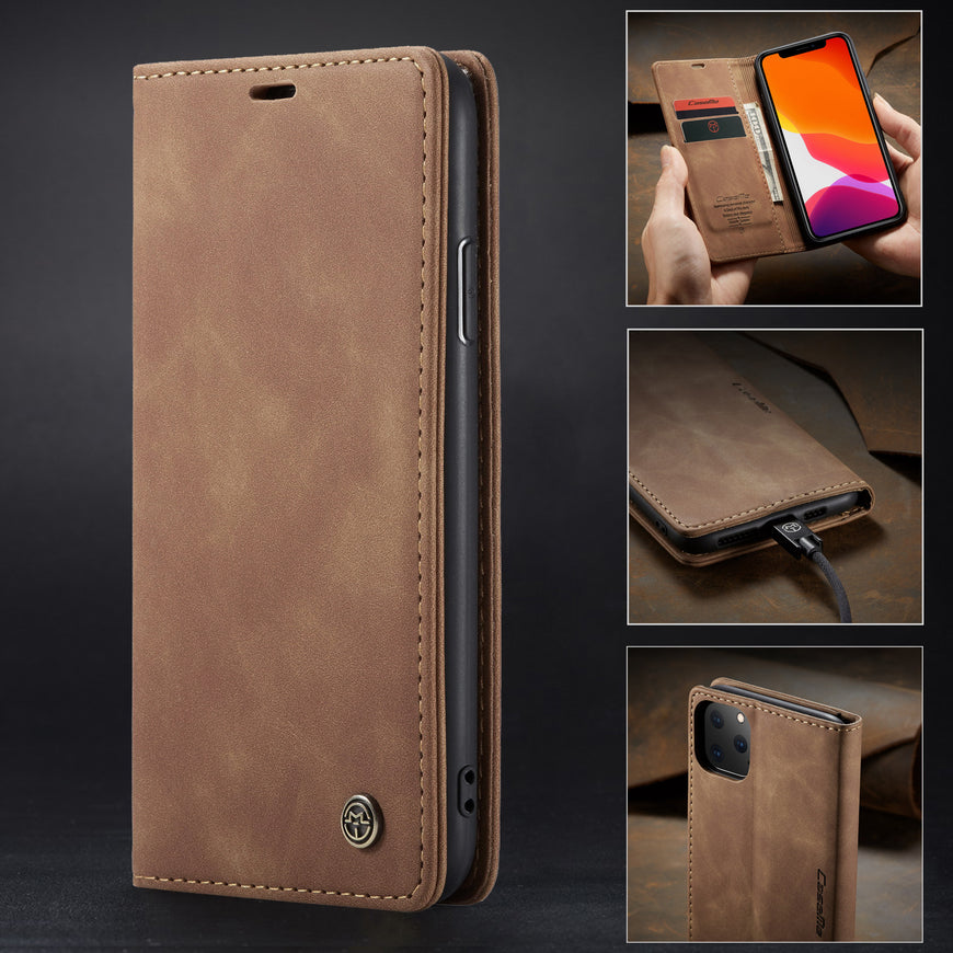 Flip Phone Case – Elegant Full-Body Protection with Card Slots and Magnetic Closure