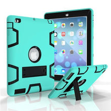 Compatible with Apple, iPad Air 2 Silicon Shockproof Heavy Duty Case with Stand