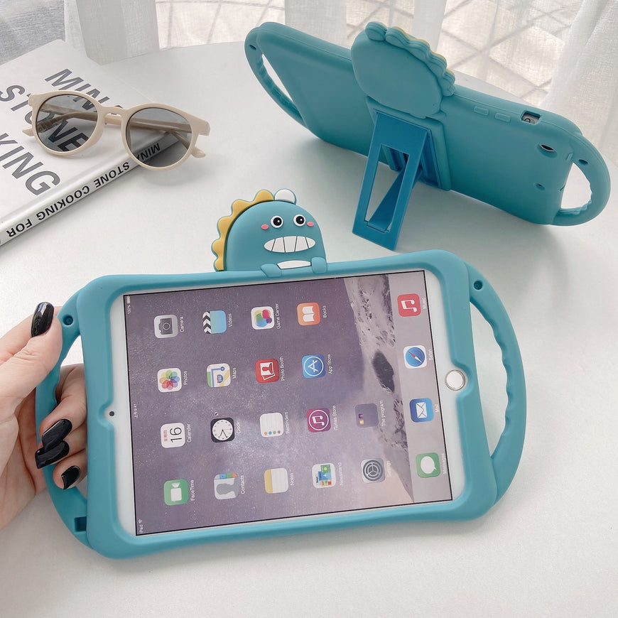 Handle Bracket Tooth Dinosaur Tablet For IPad Mini5 Air3 All-inclusive Pro105 Silicone Case