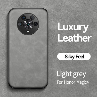 Lambskin Car Magnetic Suction Mobile Phone Case