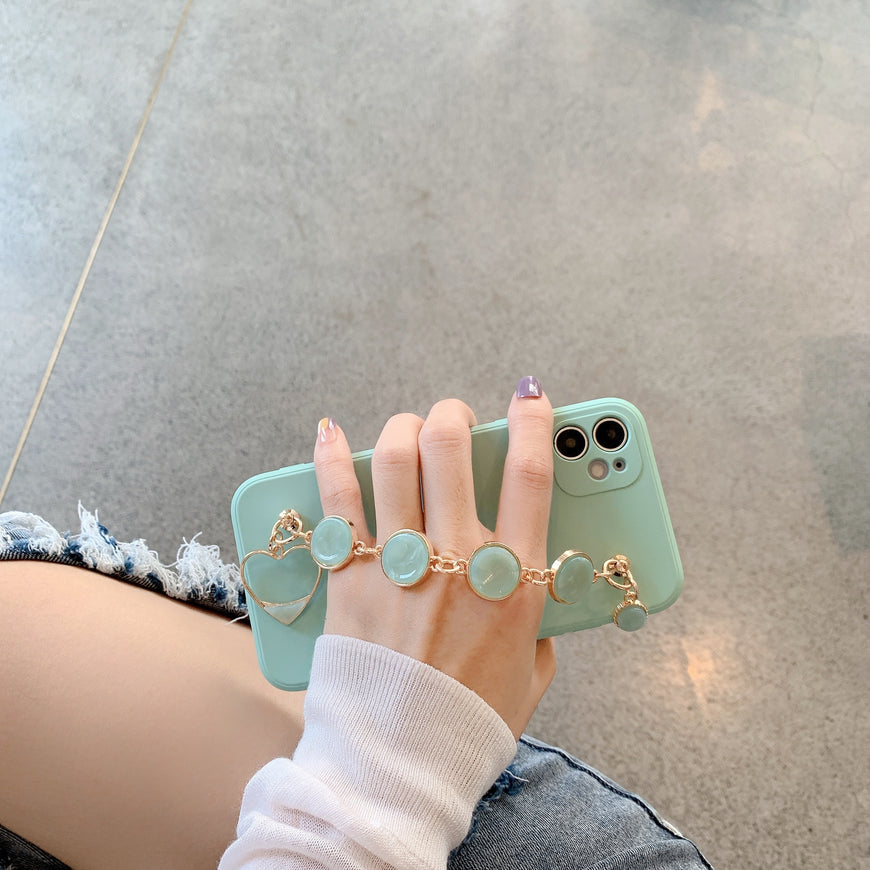 Compatible with Apple, Compatible with Apple , Light Cyan Bracelet For 11pro Max IPhone Case