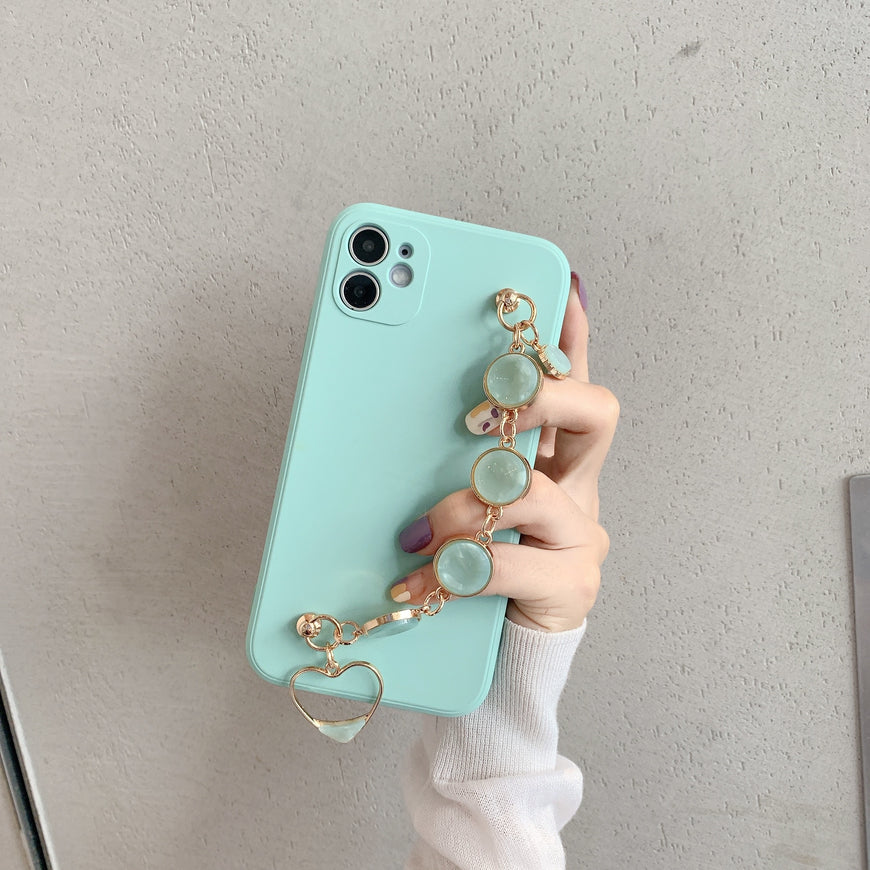 Compatible with Apple, Compatible with Apple , Light Cyan Bracelet For 11pro Max IPhone Case