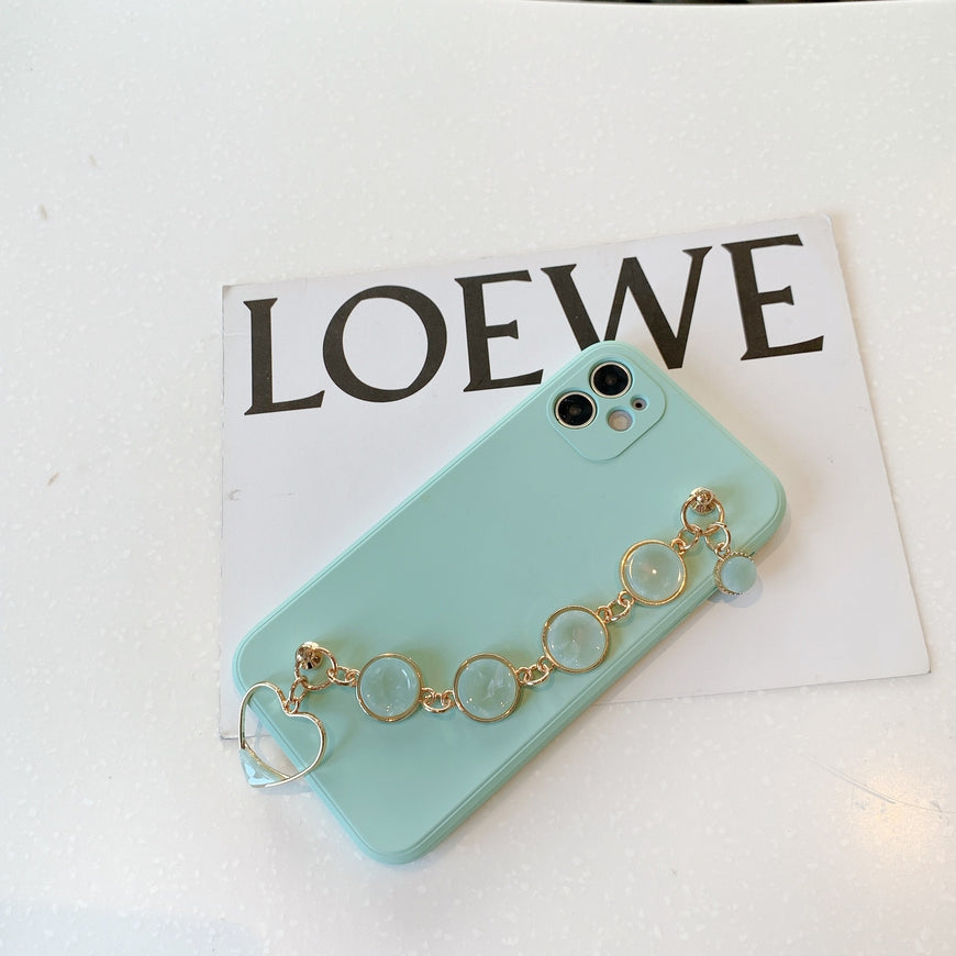 Compatible with Apple, Compatible with Apple , Light Cyan Bracelet For 11pro Max IPhone Case