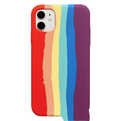 Compatible With , Tide Brand Liquid Rainbow Iphone11pro  X Mobile Phone Case Xs Max Suitable For Personality 7p 8plus Couples