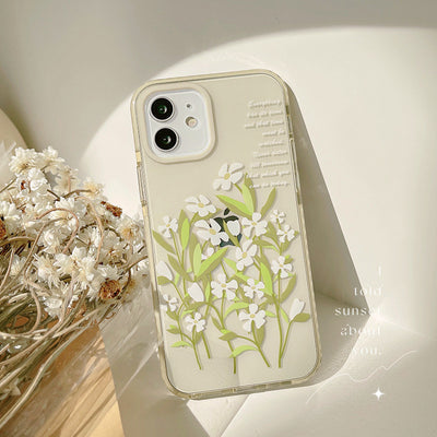 Compatible with Apple , Retro Flowers Suitable For Apple 12pro Max Mobile Phone Shell Xs