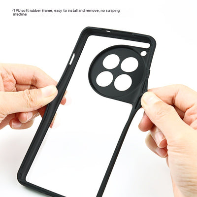 New Transparent PC TPU Frosted Phone Case