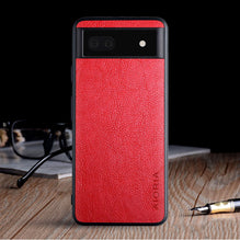 Pixel 6A Pixel 7 Pro Business Classic Lychee Skin Phone Case